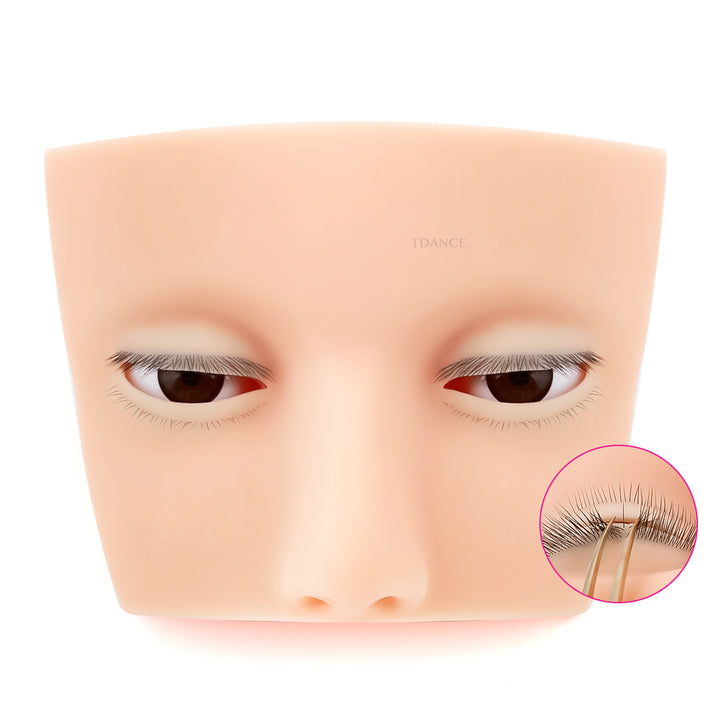 Simulated Silicone Lash Mannequin Heads TDANCE 1