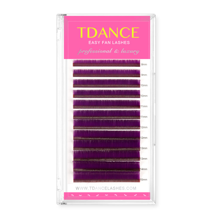 0.07MM Easy Fan Colored Volume Eyelash Extensions