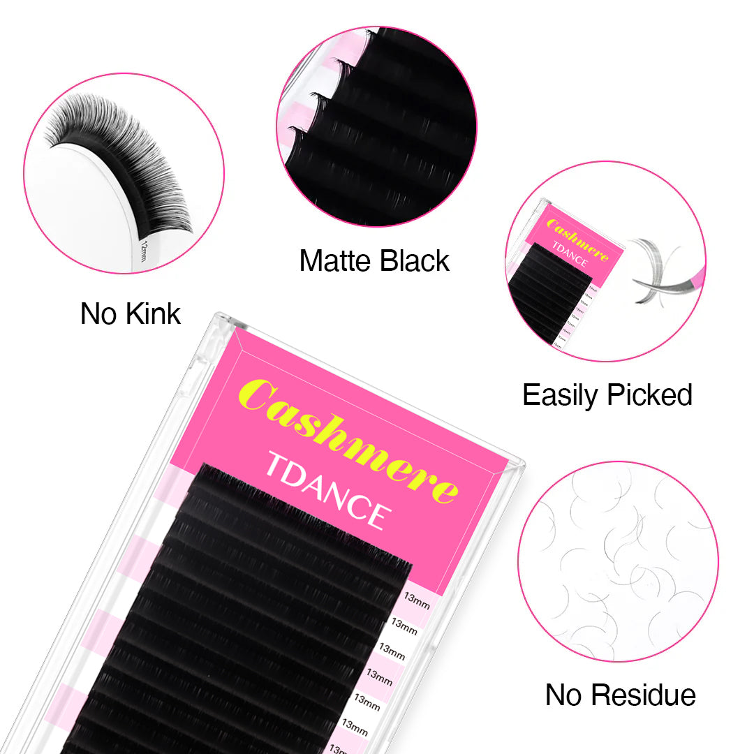16 Rows 0.07MM Cashmere Premium Mega Volume Eyelash Extensions USA