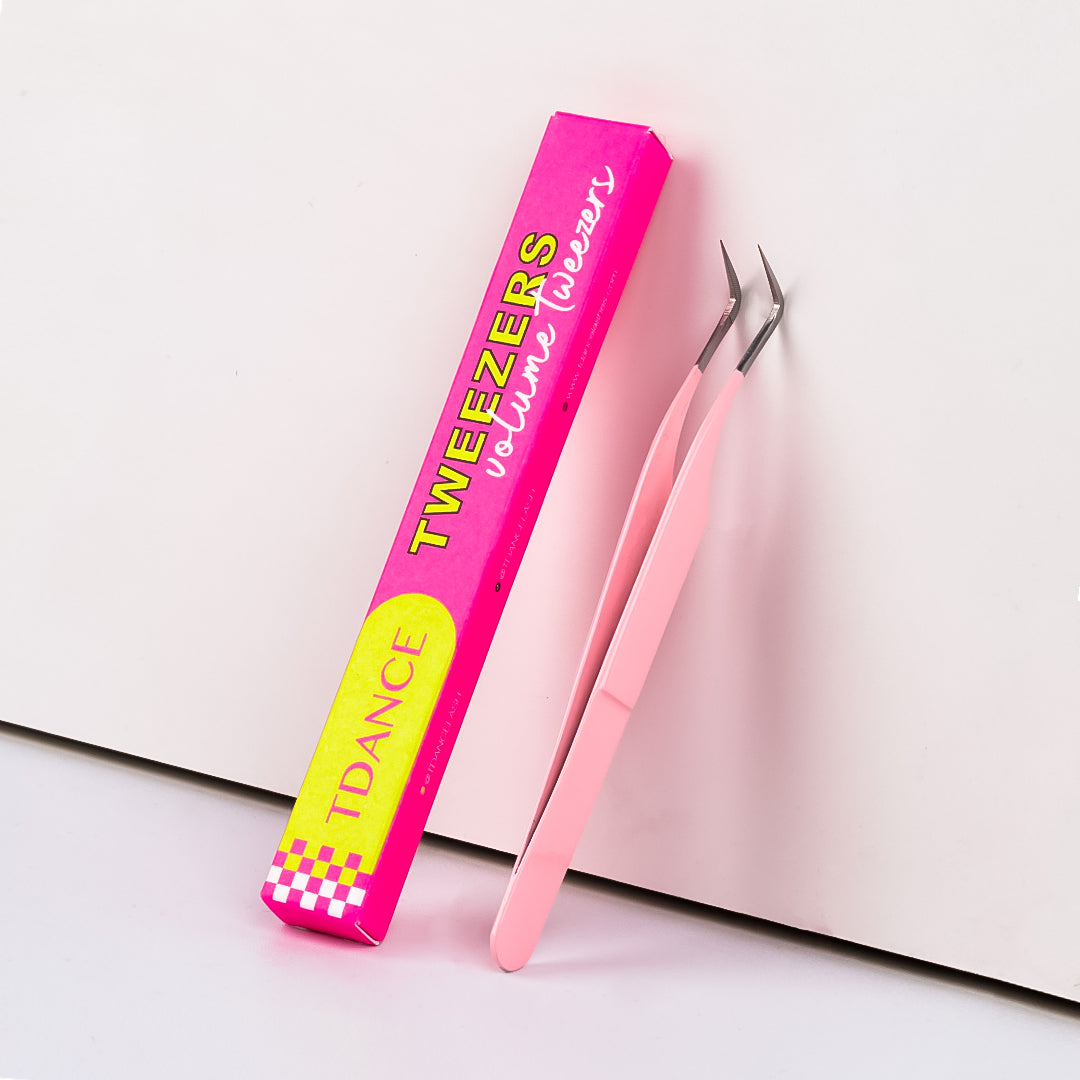 Curved Volume Fiber Tweezers For Eyelash Extension