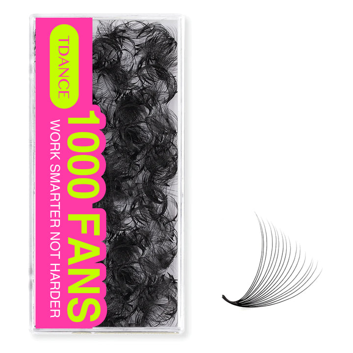 16D Handmade Premade Volume Loose Fans Pointy Base(1000 Fans)