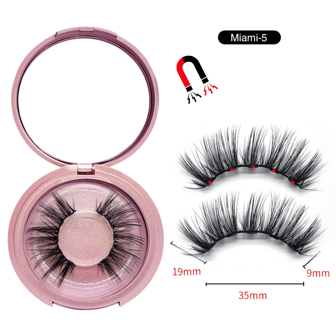 Magnetic Eyelashes with Eyeliner Kit Miami-5 (4603679768664)