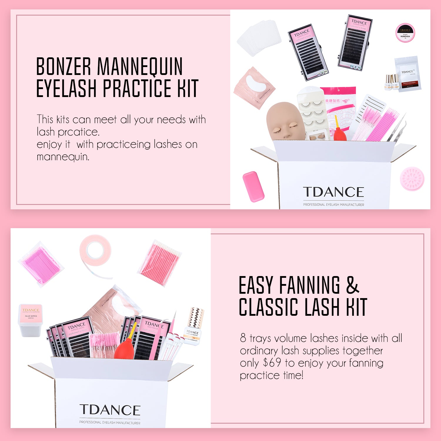 TDANCE Lash Kits for Beginner Lash Artists and Lash Tech School