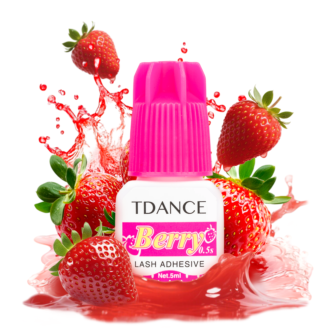 0.5-1 Second Berry Eyelash Extension Glue - TDANCE