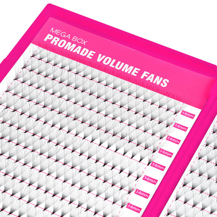 10D Promade Volume 500 Fans Lashbook TDANCE
