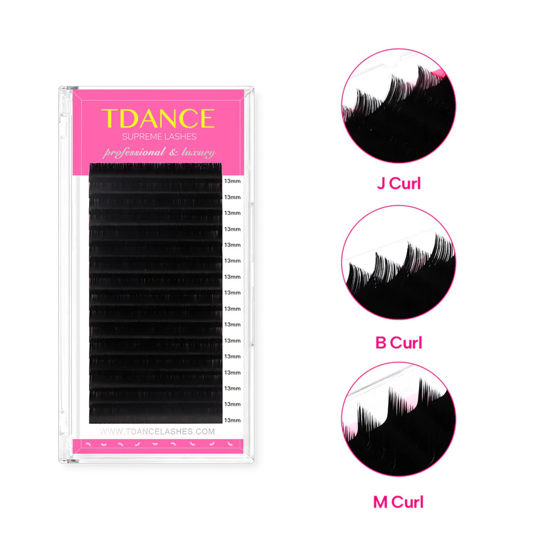 16Rows 0.03MM B/J/L Premium Mega Volume Eyelash Extensions TDANCE