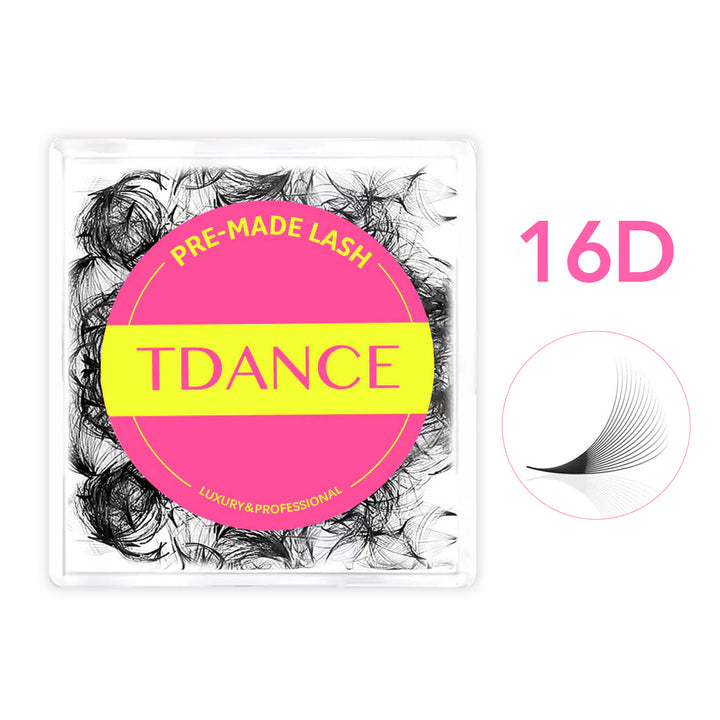Handmade Premade Volume Loose Fans Pointy Base  TDANCE