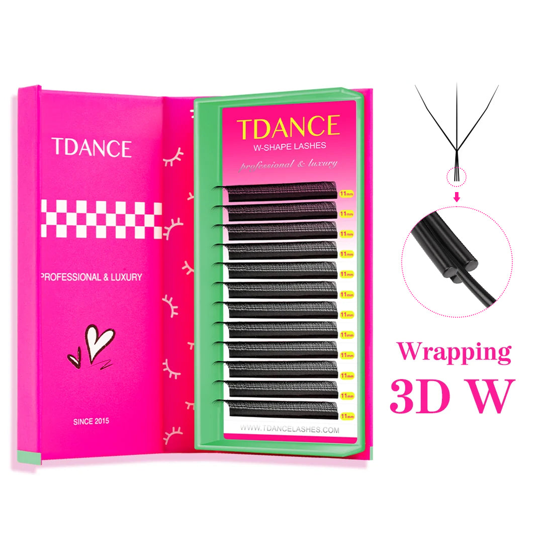 TDANCE Wrapping W™ Style 3D Premade Volume Fan Lashes