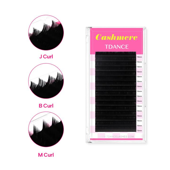 B/J/M/L/LD Curl Cashmere Volume Eyelash Extensions TDANCE