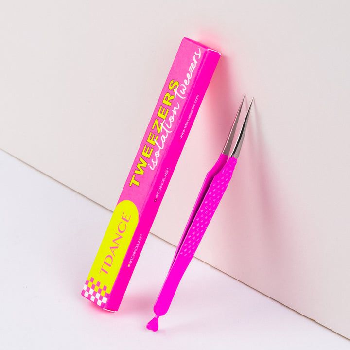 TP-03 Twezers roses pour l'extension des cils