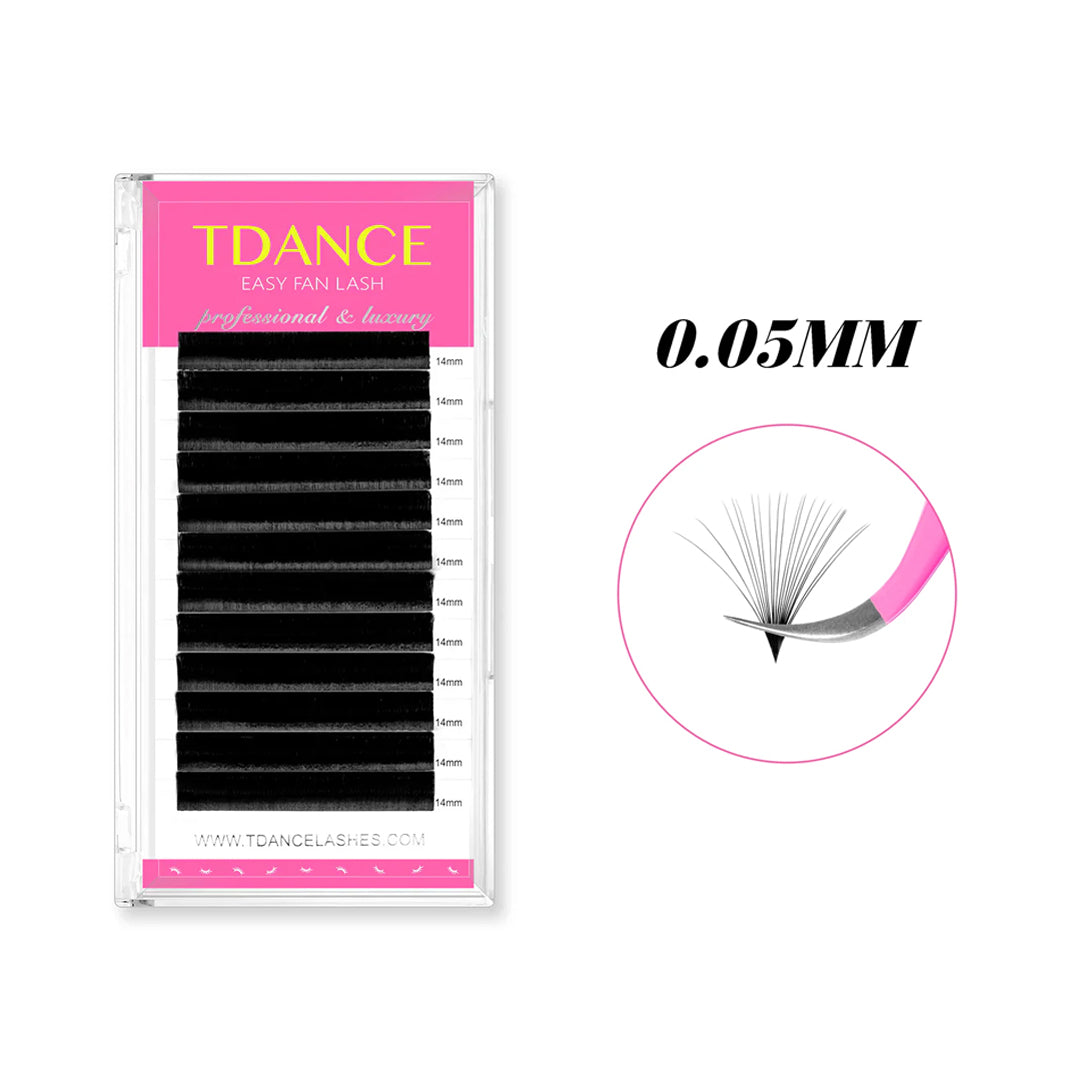 0.05MM Easy Fan Mega Volume Eyelash Extensions