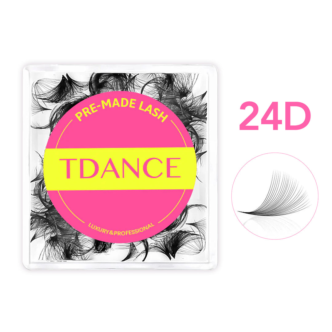 Handmade Premade Volume Loose Fans Pointy Base  TDANCE