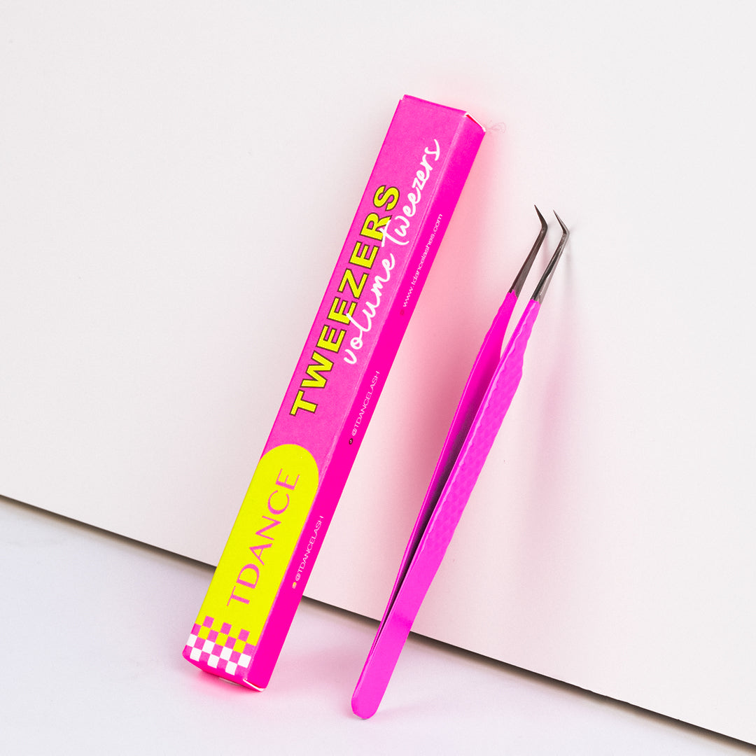 TP-04 Twezers roses pour l'extension des cils