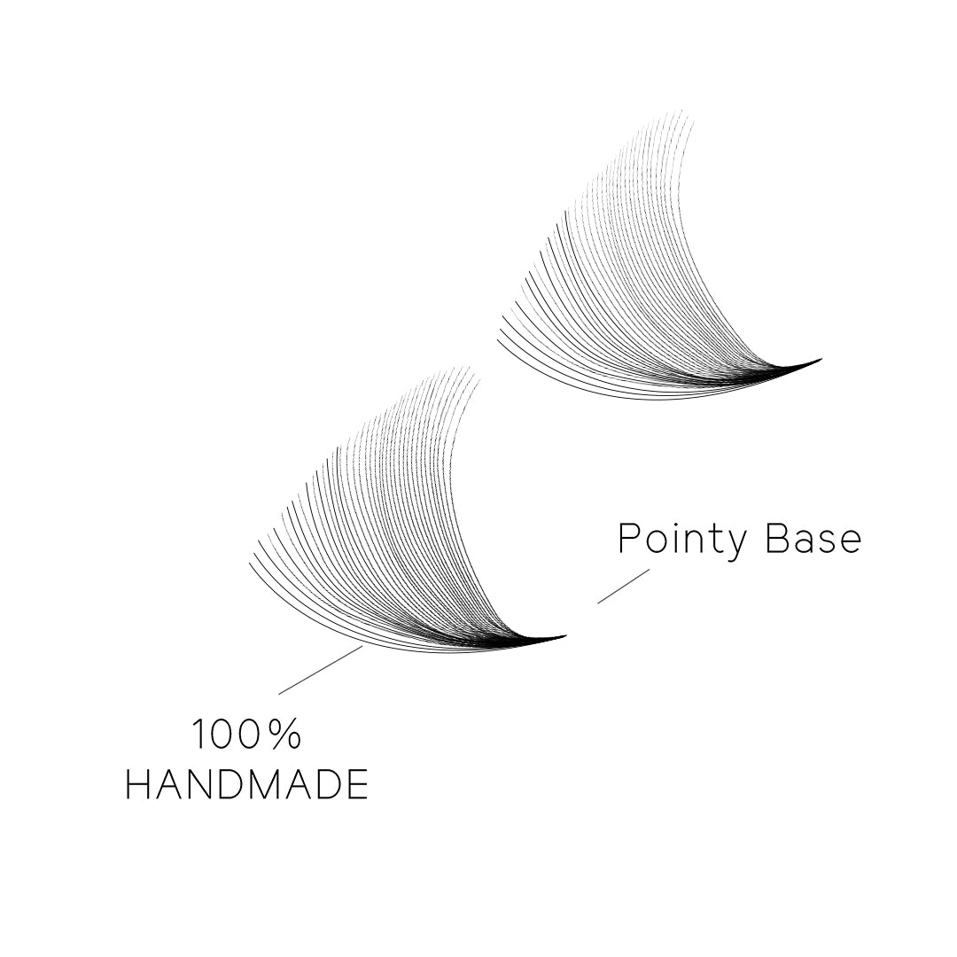 40D Handmade Premade Volume Loose Fans Pointy Base(500 Fans) USA2