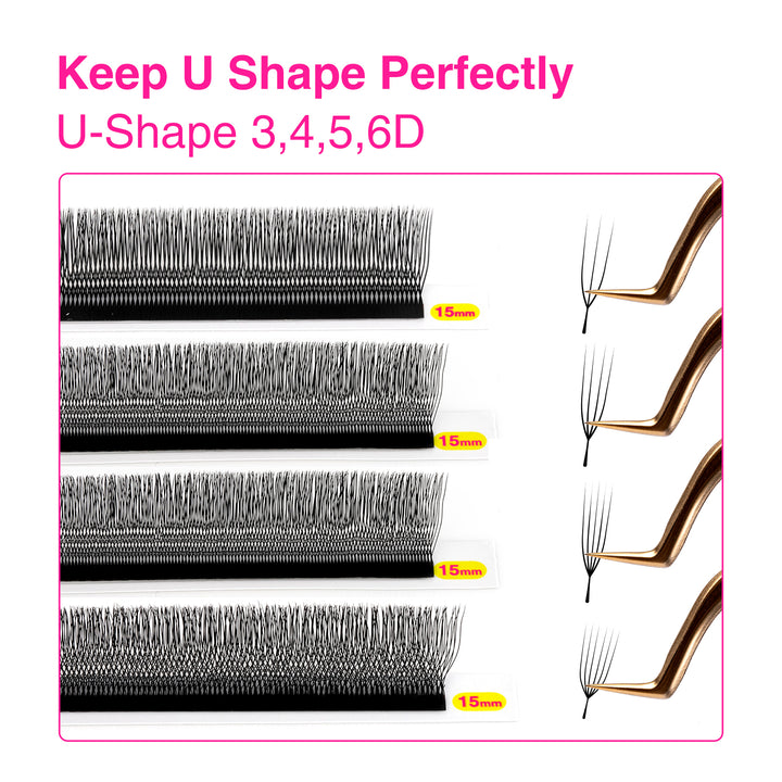 U-Shape W / U-W 6D Lashes