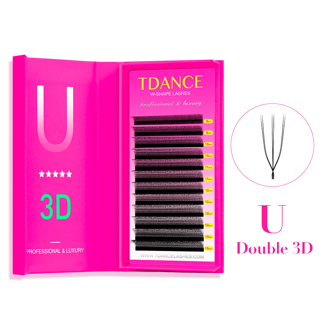 Double Layer U-Shape W / U-W 3D Lashes