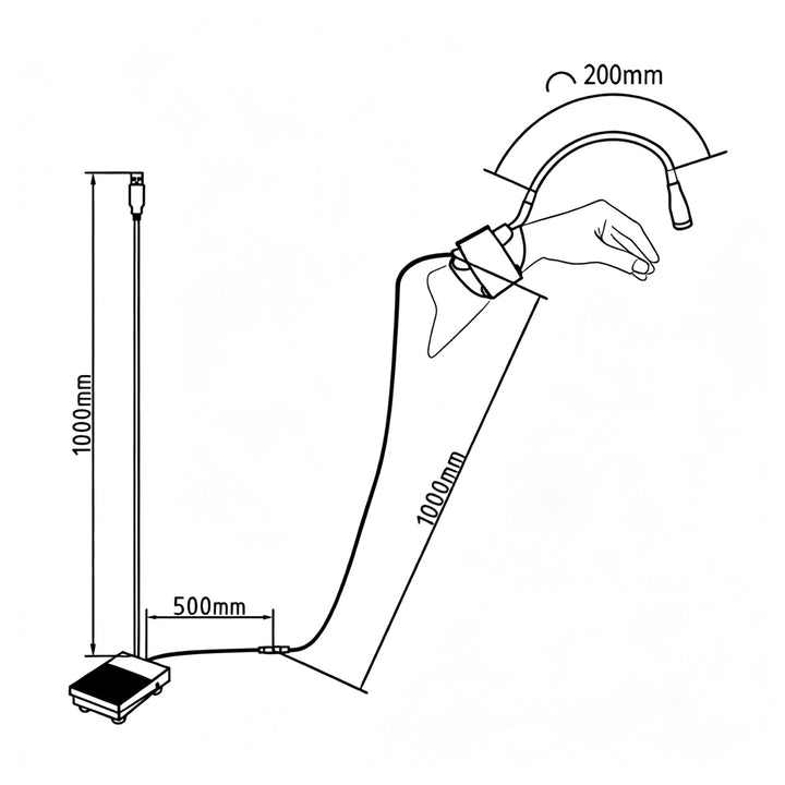 TDANCE UV/LED Wrist Lamp For Eyelash Extension