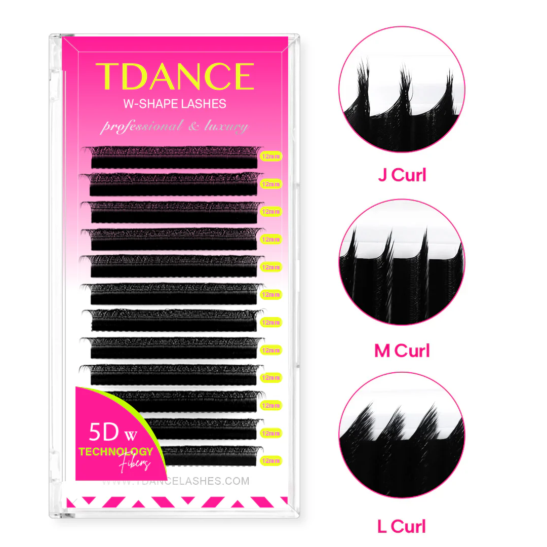 J/L/M Curl W Style 5D Premade Volume Fan Lashes USA