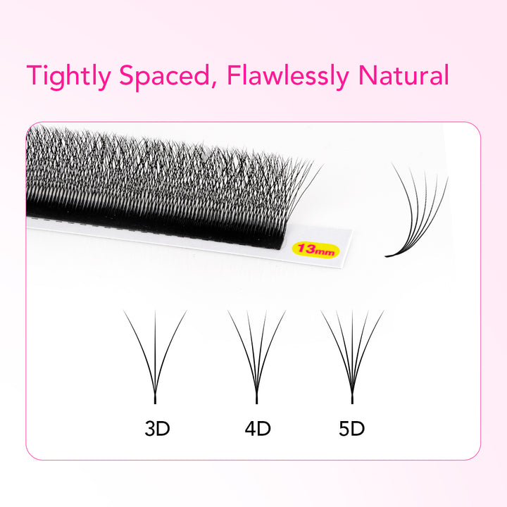 V-Shape W / V-W 5D Narrow Lashes TDANCE