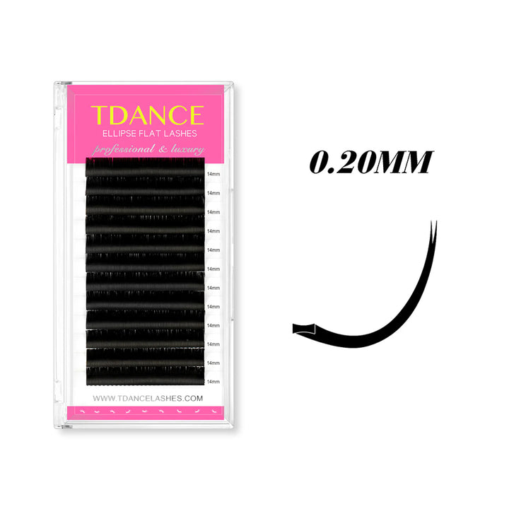0.20MM Ellipse Flat Classic Eyelash Extensions - TDANCE