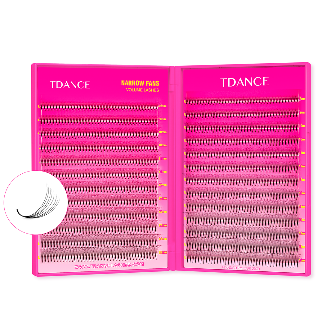 8D Narrow Promade Eyelash Extensions Ultra 1000 Fans