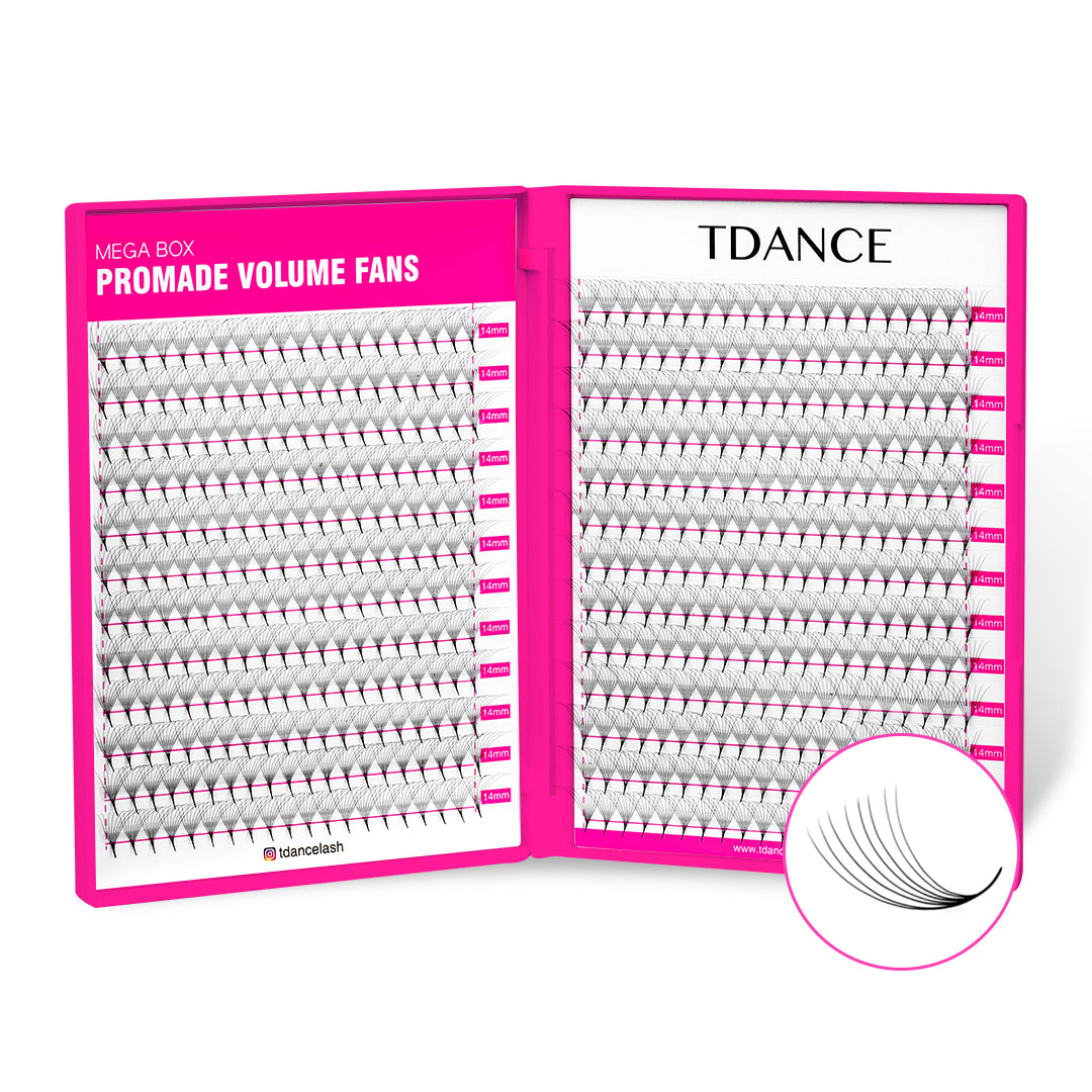 8D Promade Volume 500 Fans Lashbook TDANCE