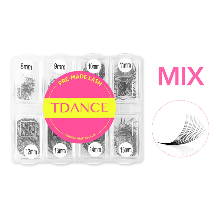 Mixed 8-15MM Length Handmade Premade Loose Fans Pointy Base(600 Fans)