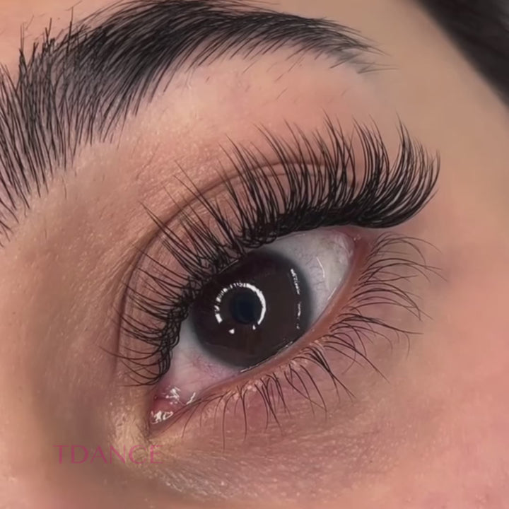 Extensiones de pestañas clásicas premium de 16 filas de 0,18 mm