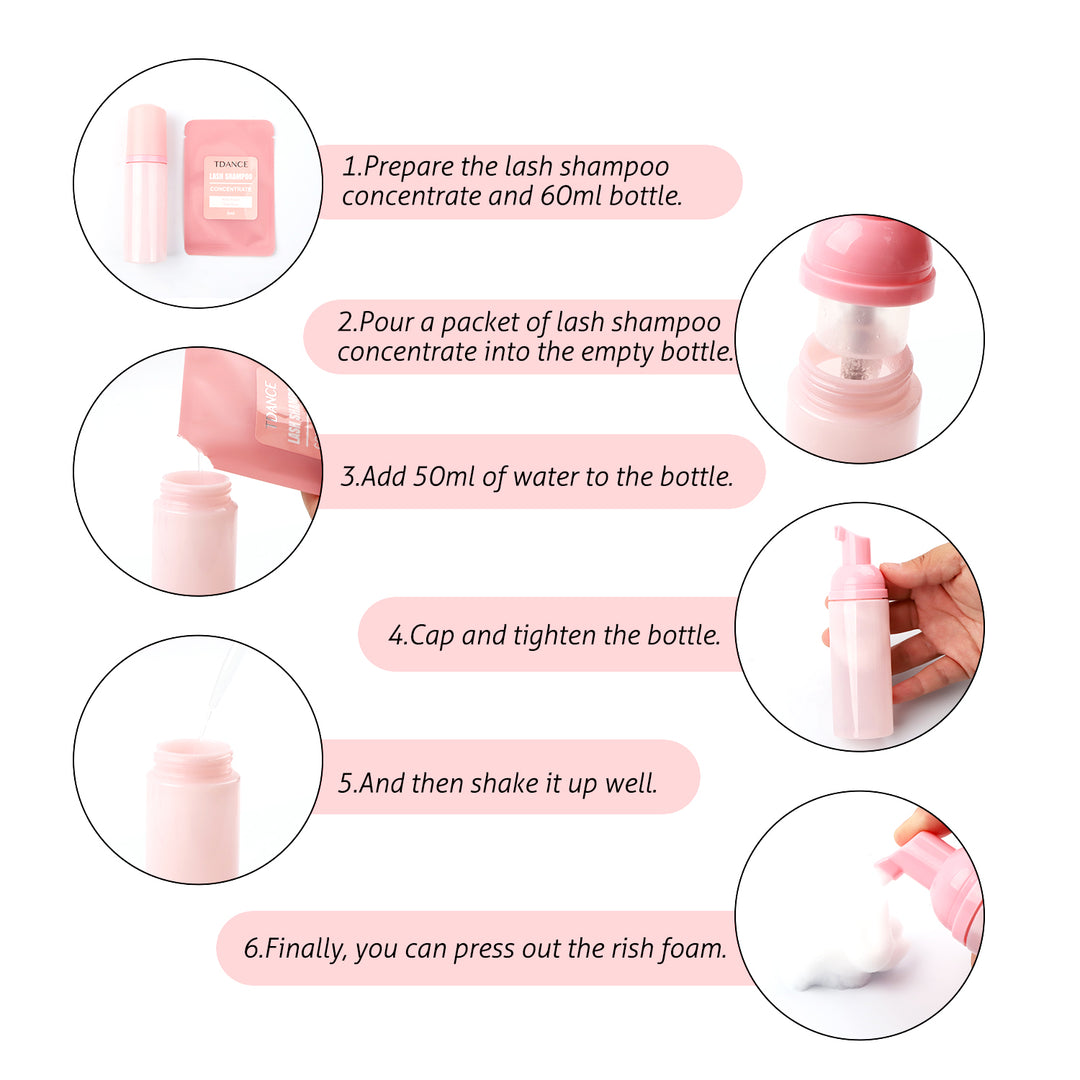 Concentré de shampooing de cils 5 ml / sac